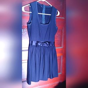 Navy blue skater style dress, homecoming dress, roberta bridesmaid dress